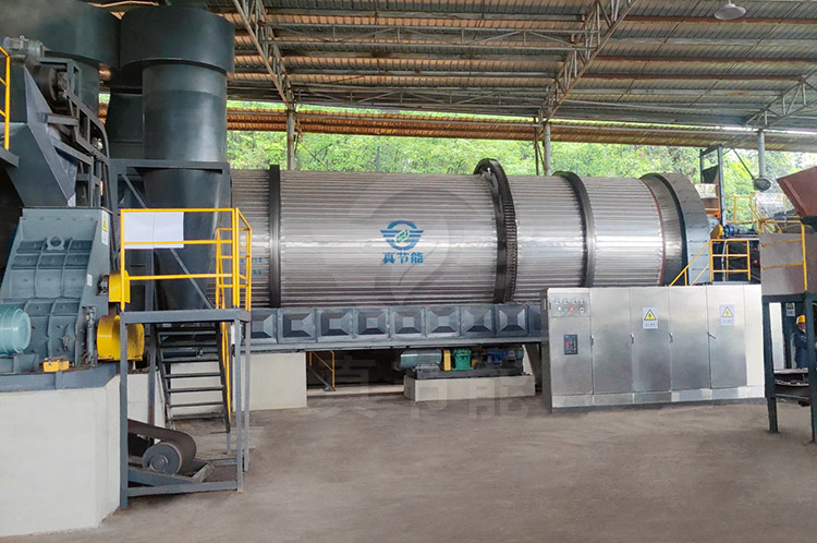 薯渣烘干機(jī)日常維修檢測場地實況